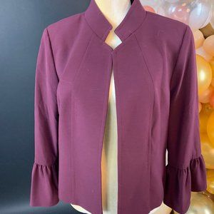 Ruffled Sleeve Blazer